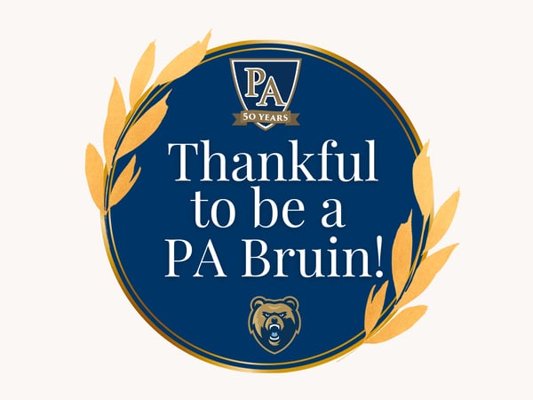Reflections of Gratitude: What our PA Faculty and Staff are Thankful For